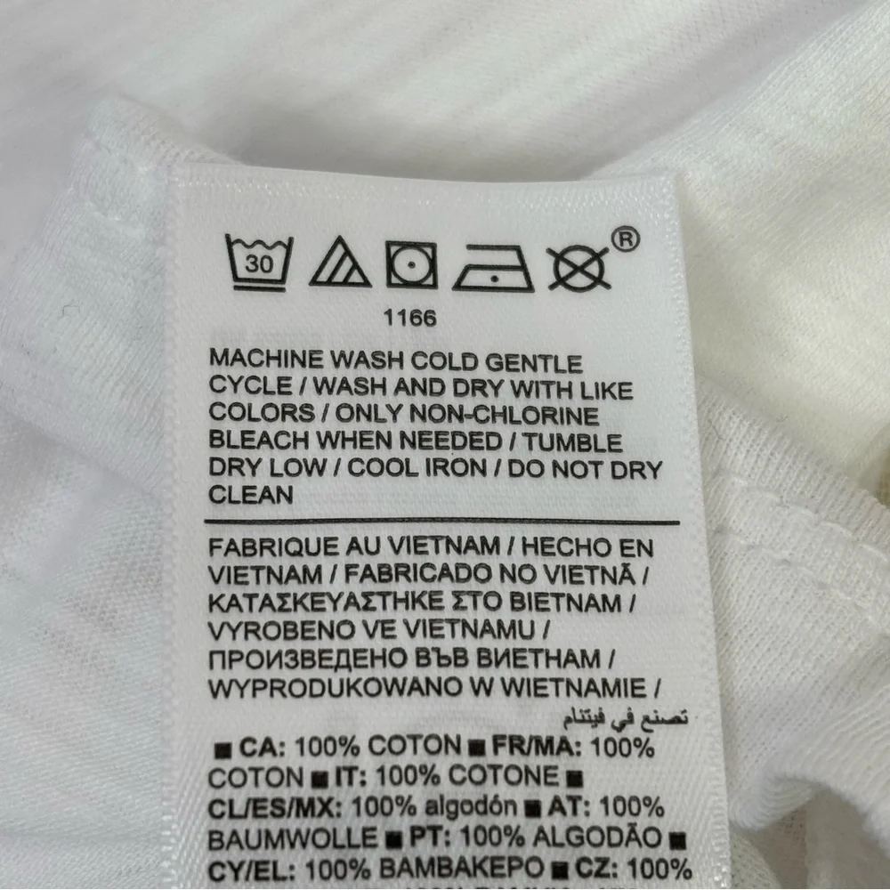 🏷️NWT Athleta‎ Size Large Essential Slub Tee Bright White Semi-Fitted Crew Neck - Picture 7 of 16